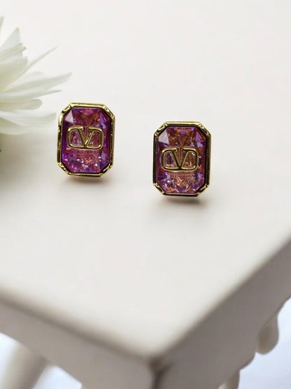 PURPLE ADALINE EARRING
