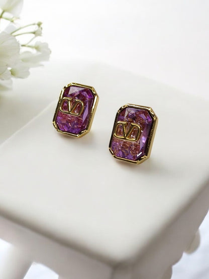 PURPLE ADALINE EARRING