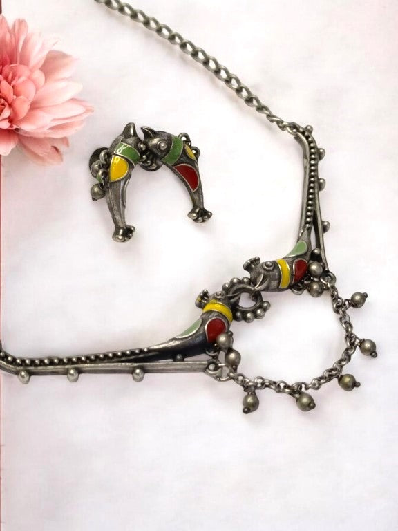 MULTI SHRINIDHI GERMAN SILVER JEWELLERY SET