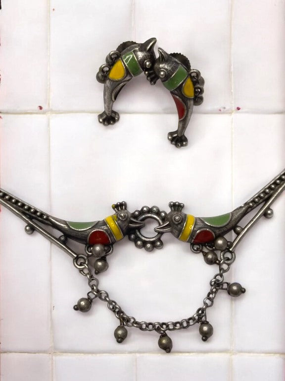 MULTI SHRINIDHI GERMAN SILVER JEWELLERY SET