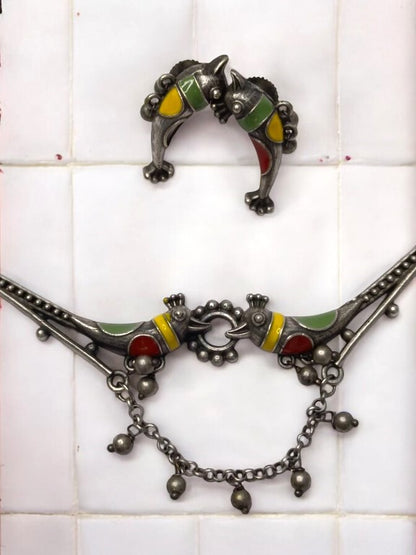 MULTI SHRINIDHI GERMAN SILVER JEWELLERY SET