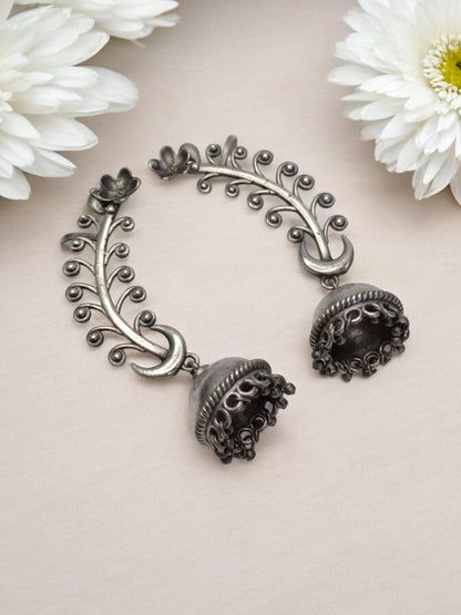 RITHYAA GERMAN SILVER EARRINGS