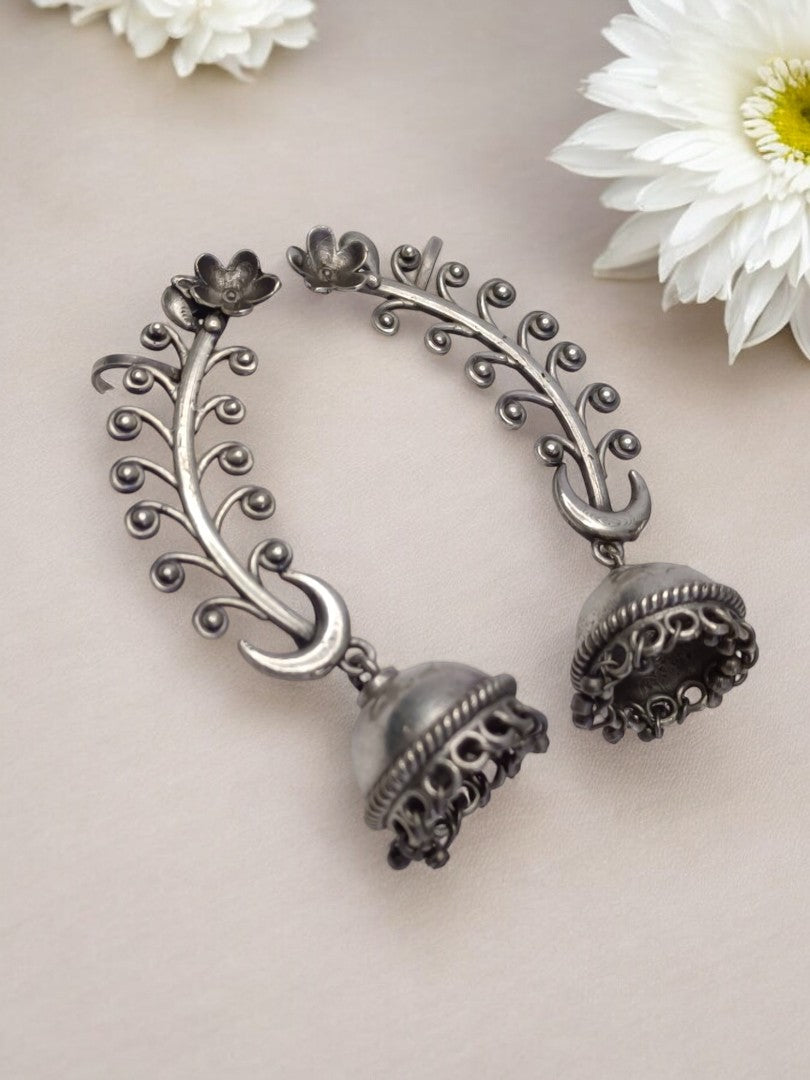 RITHYAA GERMAN SILVER EARRINGS