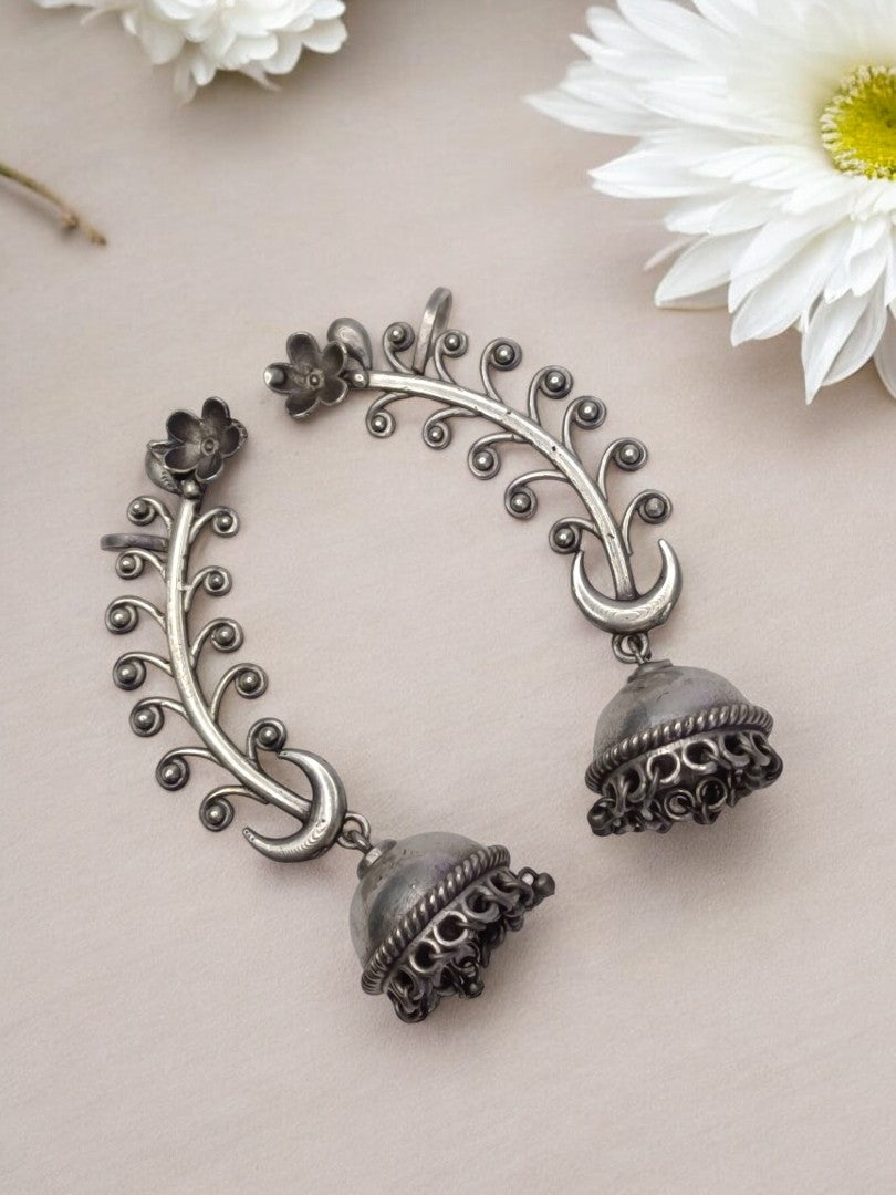 RITHYAA GERMAN SILVER EARRINGS