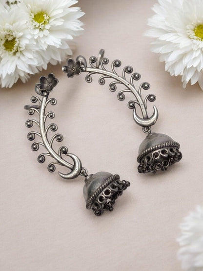 RITHYAA GERMAN SILVER EARRINGS