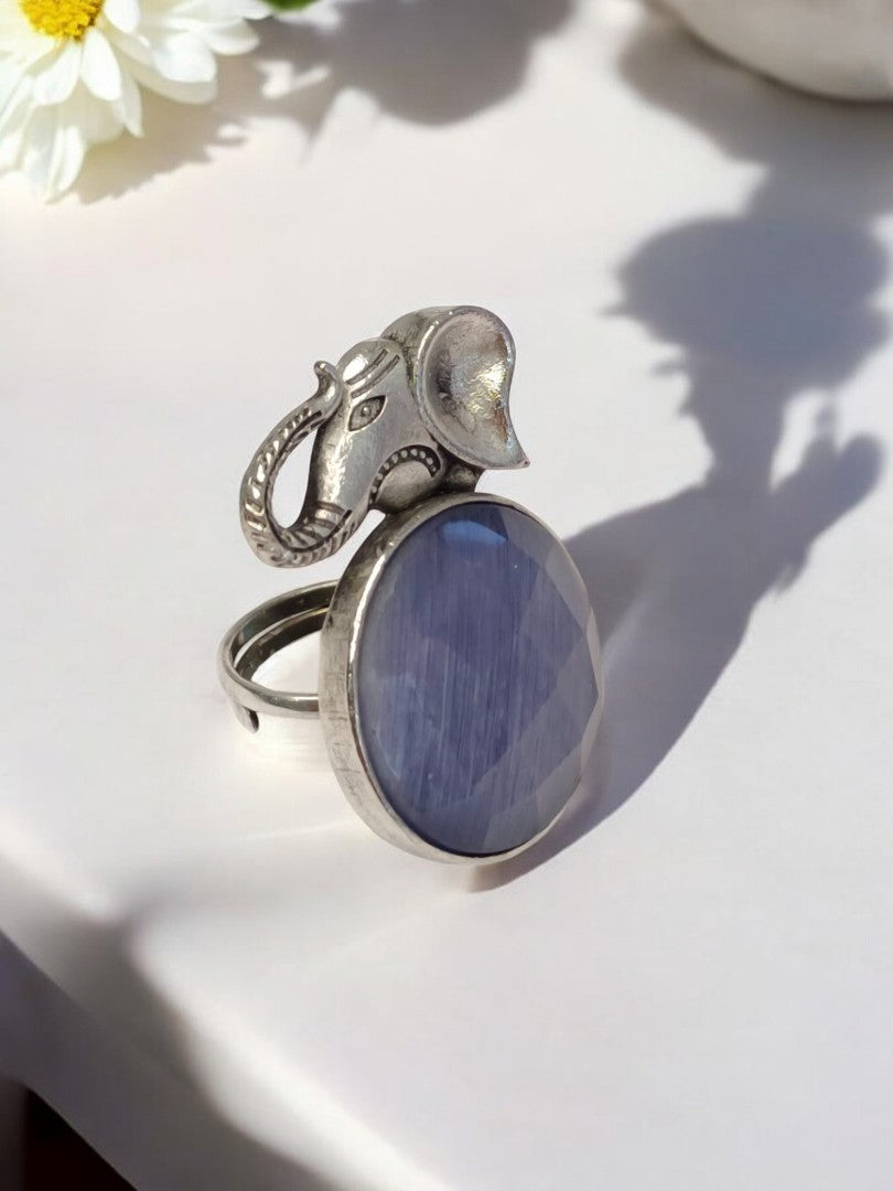 ELEPHANT JEM GERMAN SILVER RING