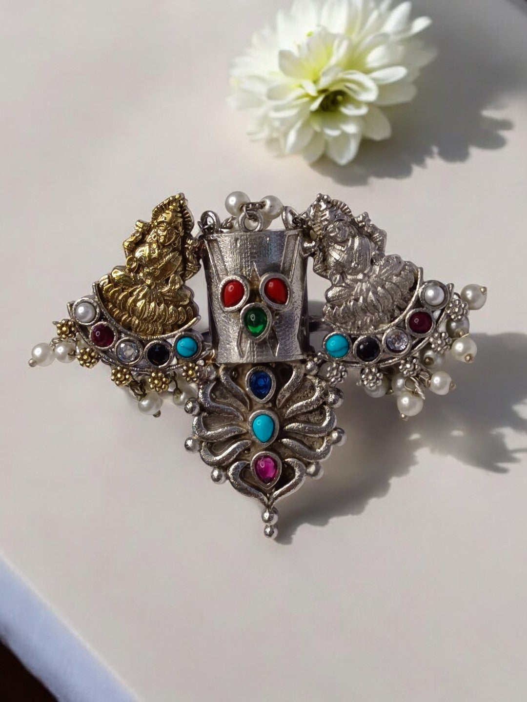 TEMPLE SHIYA GERMAN SILVER RING