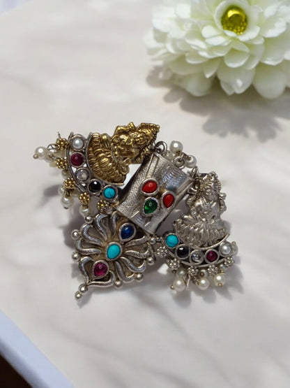 TEMPLE SHIYA GERMAN SILVER RING