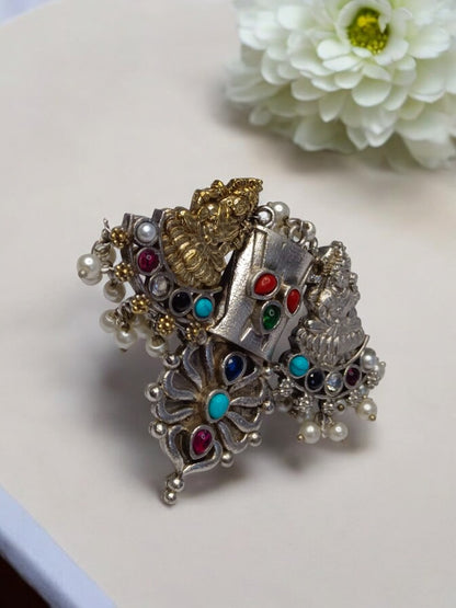 TEMPLE SHIYA GERMAN SILVER RING