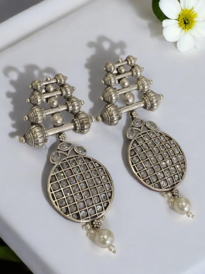 RAHA GERMAN SILVER EARRINGS