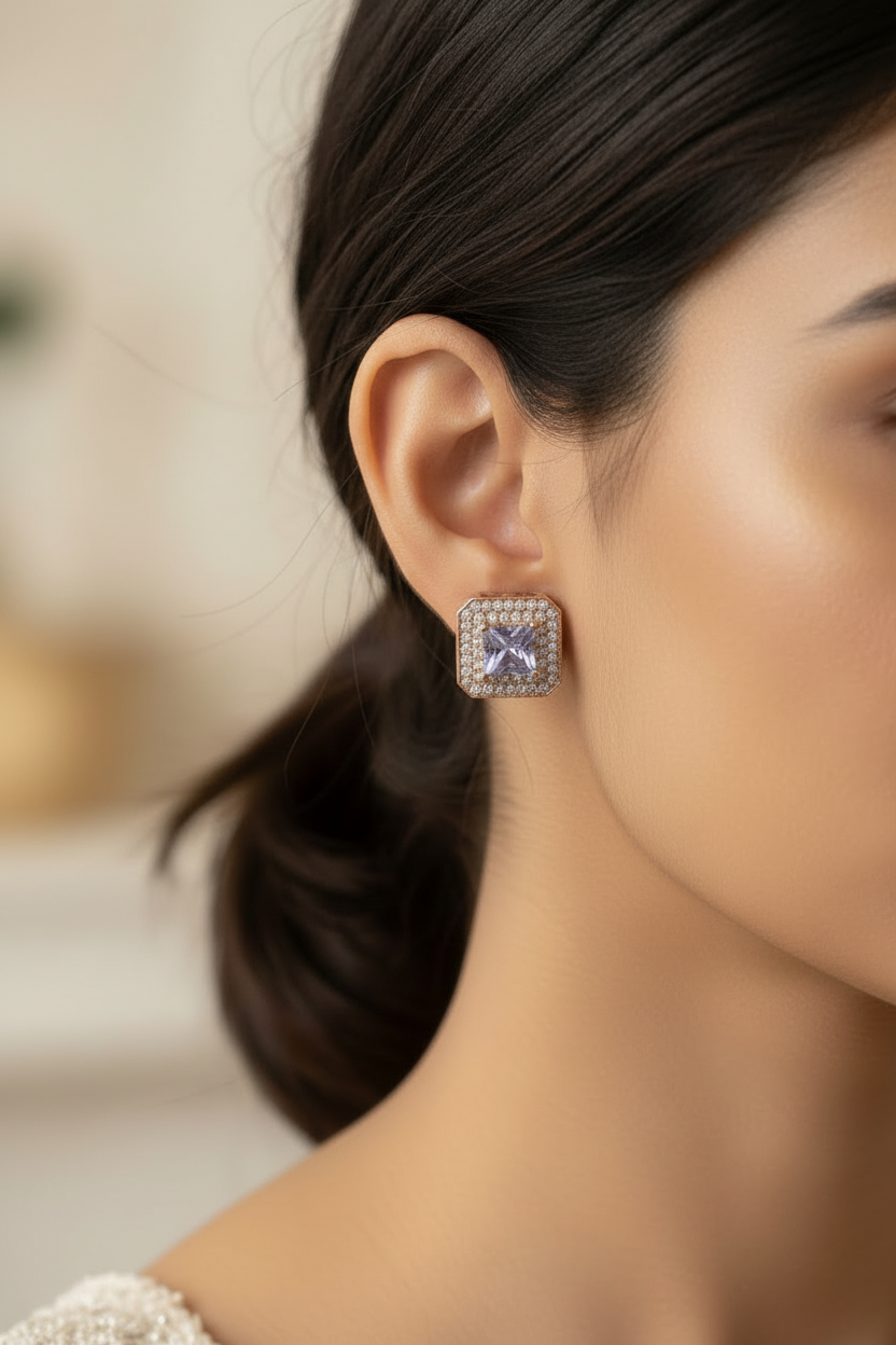 ROSE GOLD DIAMOND KRINA EARRINGS