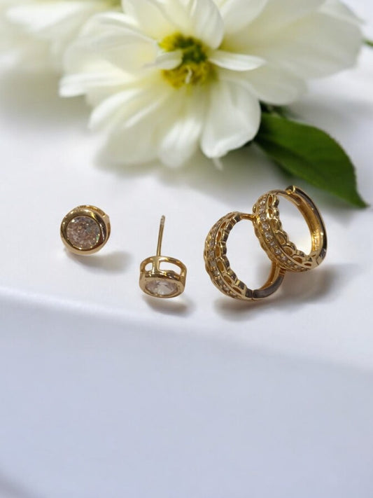 GOLDEN DIAMOND SHIULY EARRINGS (COMBO)