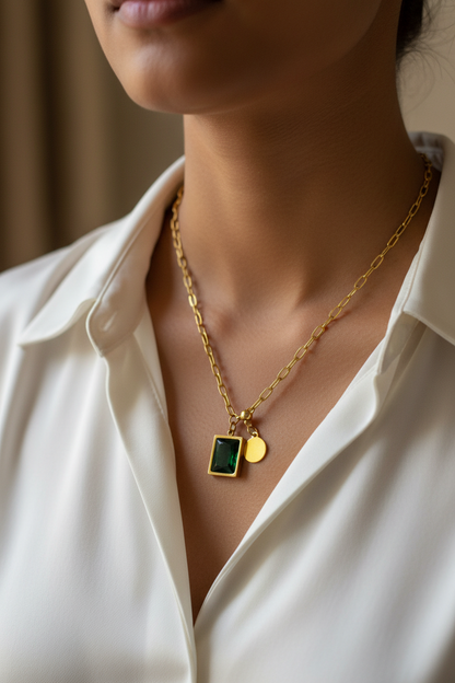 GREEN GEMMA NACKLACE