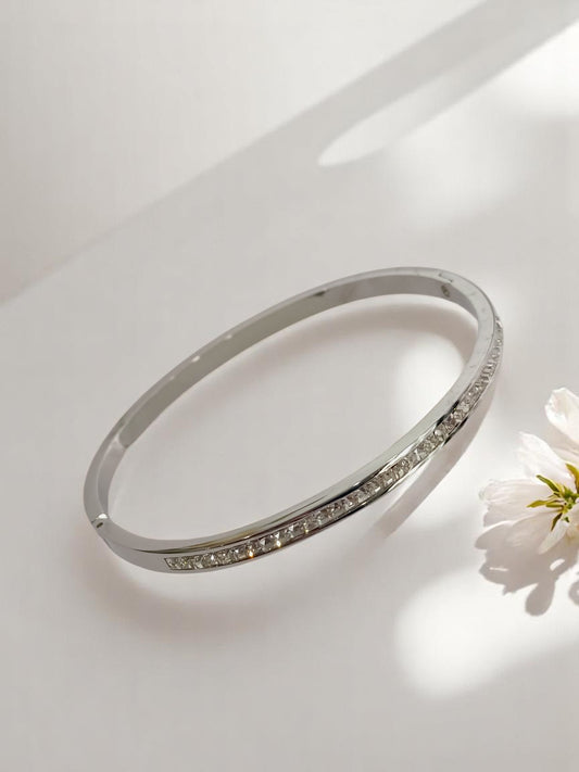 SILVER DIAMOND LINE KELSEY BRACELET