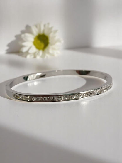 SILVER DIAMOND LINE KELSEY BRACELET
