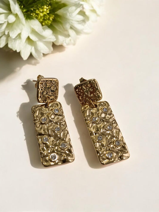GOLD DIAMOND ALICIE EARRINGS