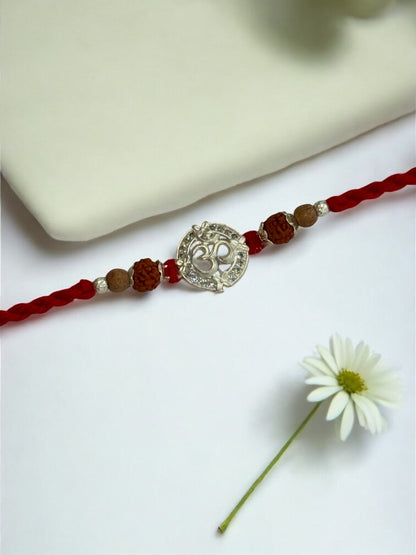 OM SHARVANI PURE SILVER RAKHI