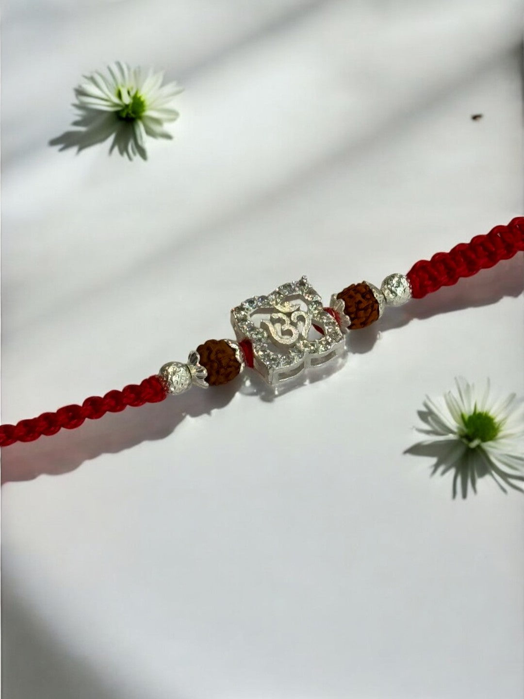 OM TRISHA PURE SILVER RAKHI