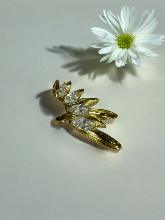 GOLDEN DIAMOND WINGS KAYCE EAR CUFF
