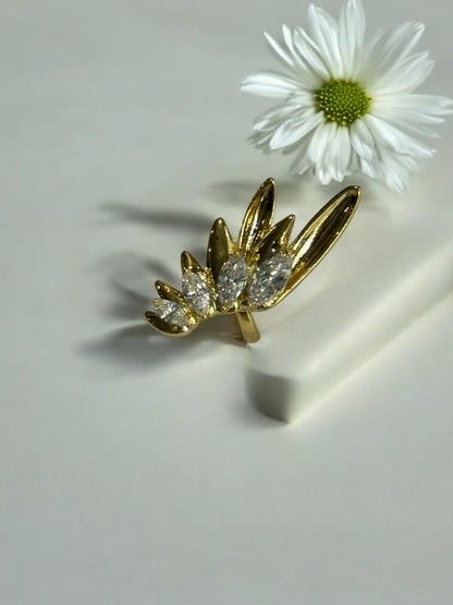 GOLDEN DIAMOND WINGS KAYCE EAR CUFF