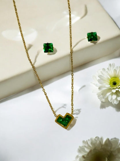 GREEN DIAMOND LUIS NECKLACE