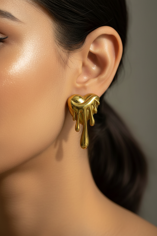 GOLDEN RAIN DROP SEBA EARRINGS