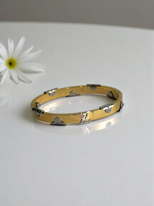 GOLDEN SILVER LV COLTON BRACELET