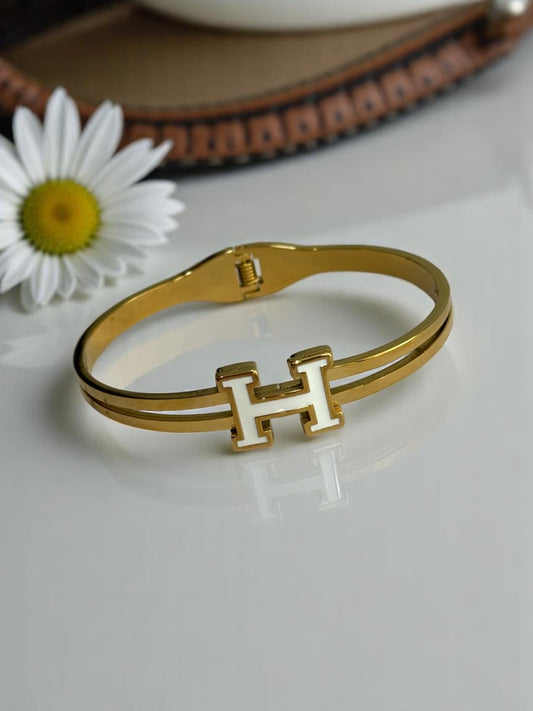 WHITE HERMES MYLES BRACELET