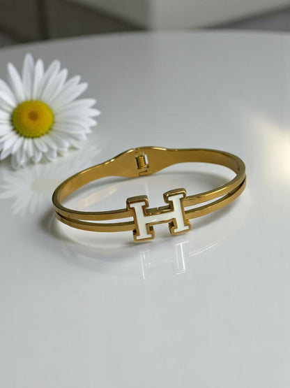 WHITE HERMES MYLES BRACELET