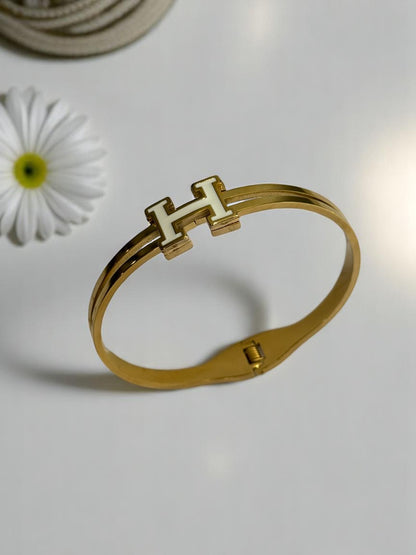 WHITE HERMES MYLES BRACELET