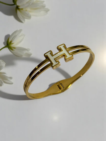 WHITE HERMES MYLES BRACELET