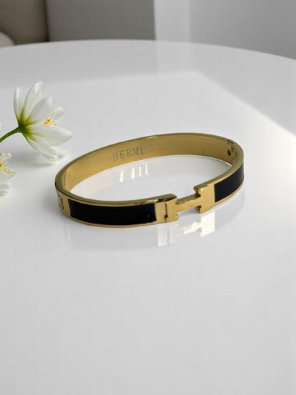 BLACK HERMES ADAM BRACELET