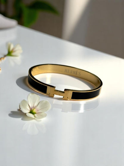BLACK HERMES ADAM BRACELET