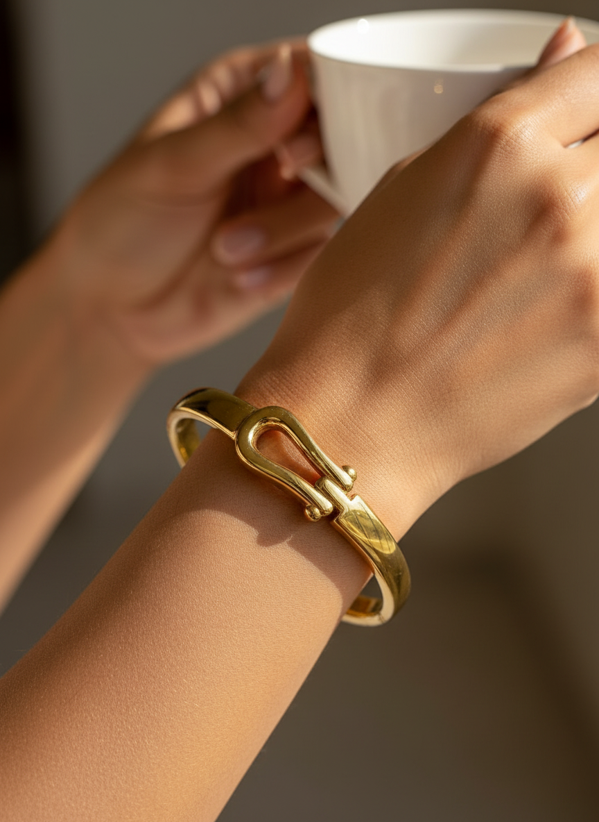 GOLDEN HORESESHOE CHOLAS BRACELET