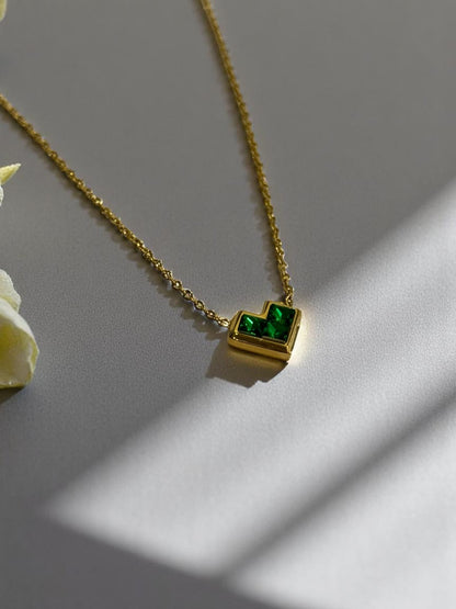 GREEN DIAMOND LUIS NECKLACE