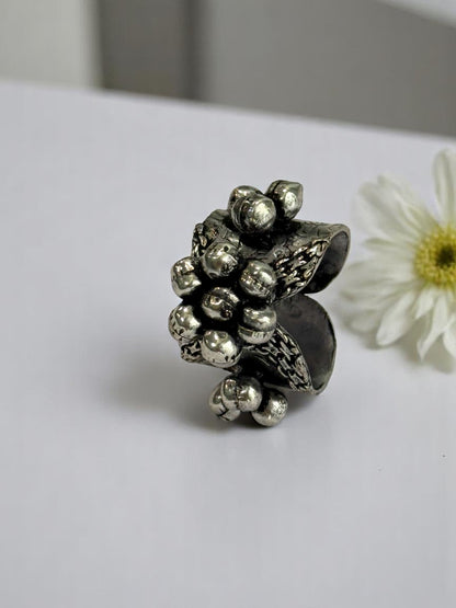 SILVER CHAHNA GERMAN SILVER RING