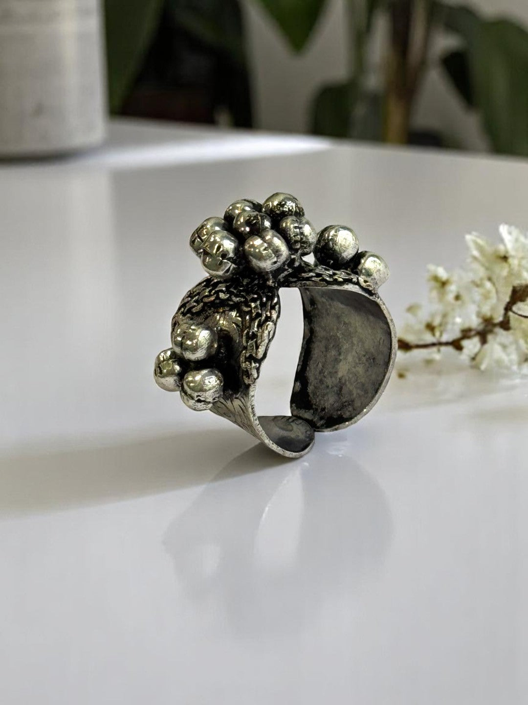 SILVER CHAHNA GERMAN SILVER RING
