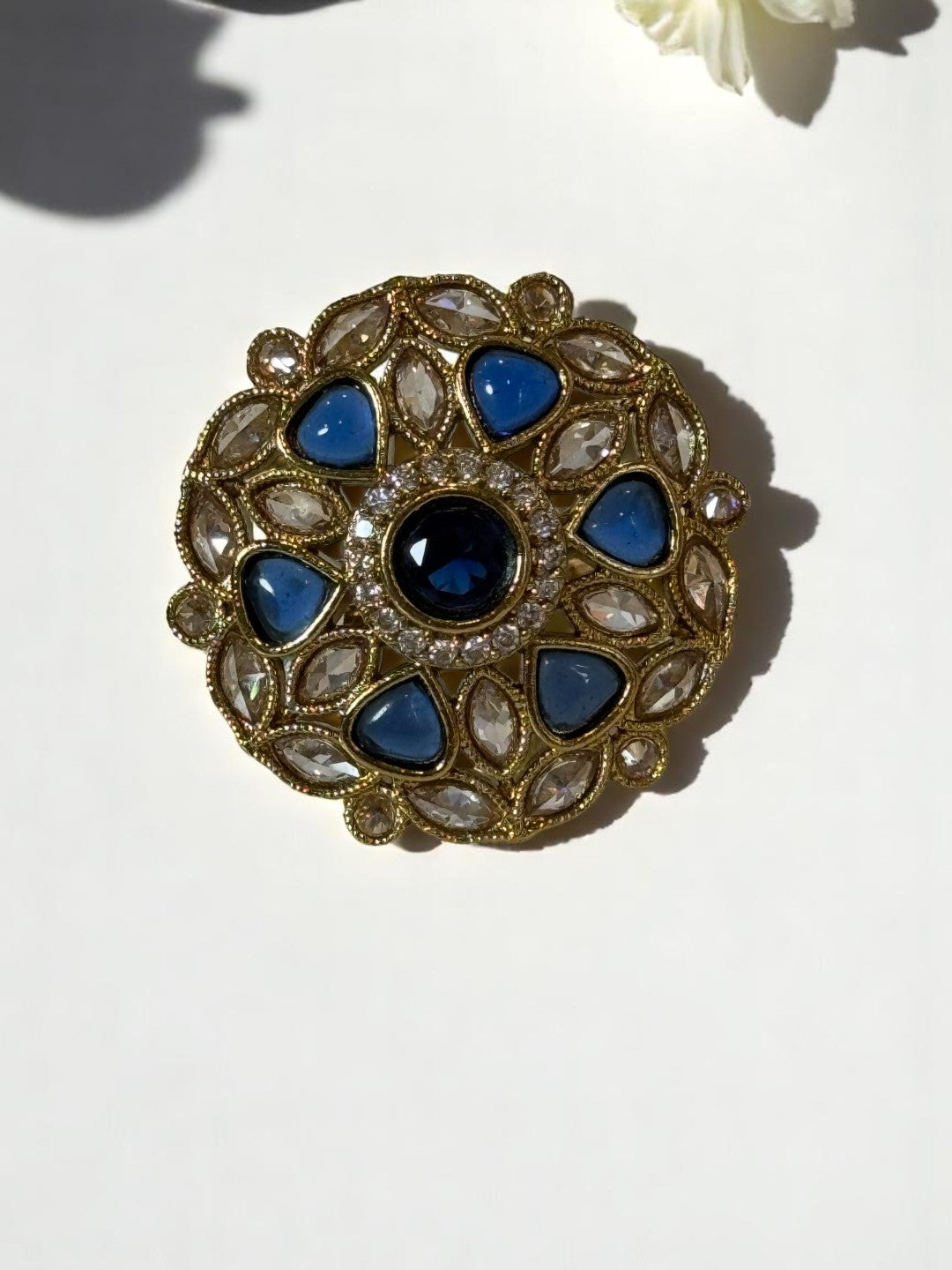 BLUE EKISHAA KUNDAN RINGS