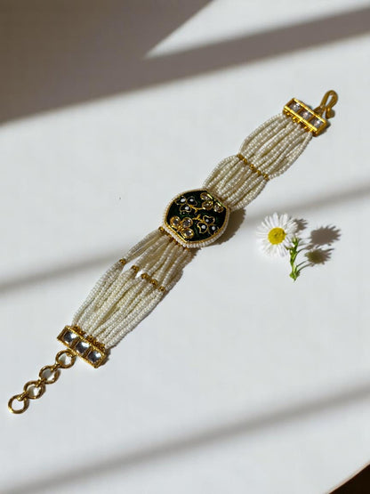 GREEN AMINI KUNDAN BRACELET