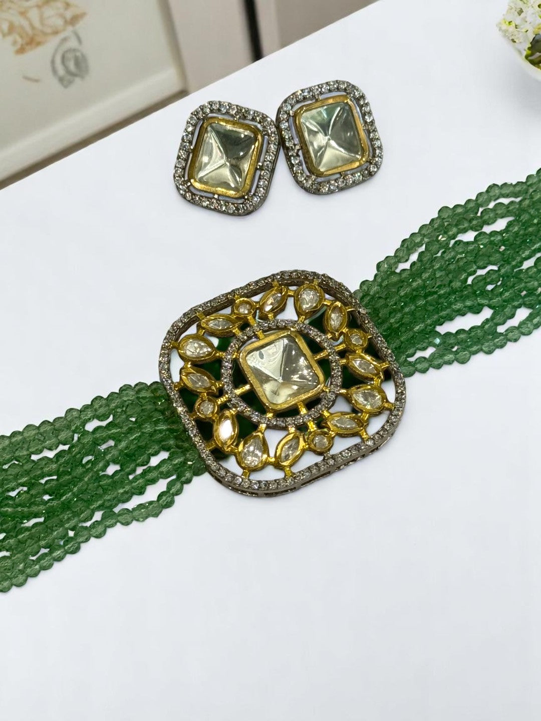 GREEN HINA JEWELLERY SET