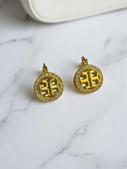 GOLDEN TORY BURCH ENTLEY EARRINGS