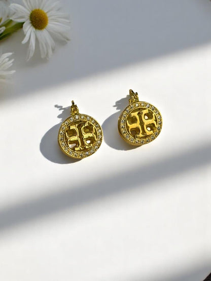 GOLDEN TORY BURCH ENTLEY EARRINGS