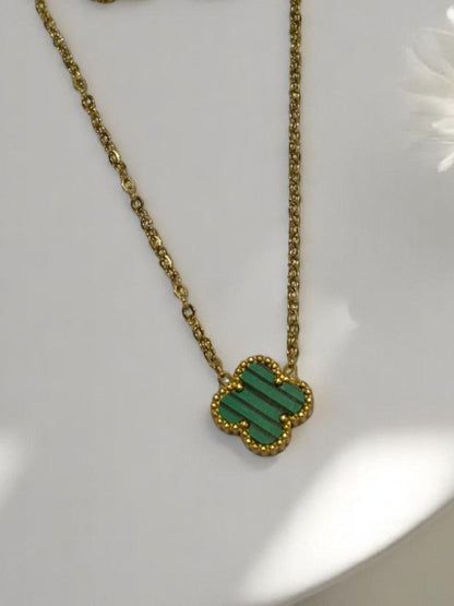 GREEN CLOVER JACK ONLY NECKLACE