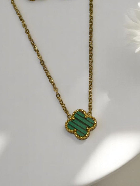 GREEN CLOVER JACK ONLY NECKLACE
