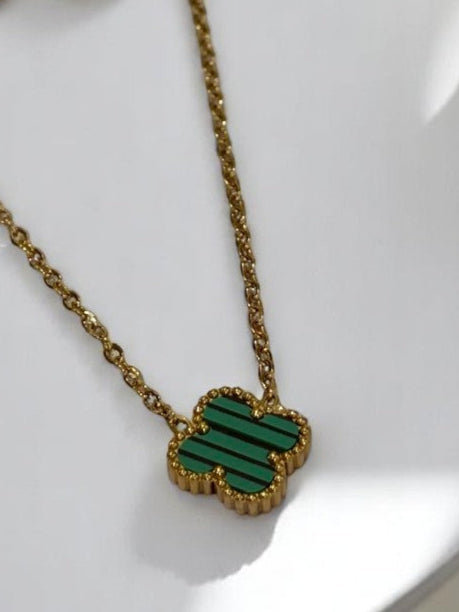 GREEN CLOVER JACK ONLY NECKLACE