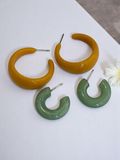 YELLOW SEA GREEN AMY EARRINGS