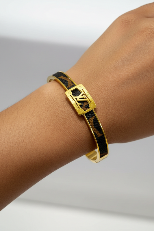 GOLDEN BROWN LV AXWELL BRACELET