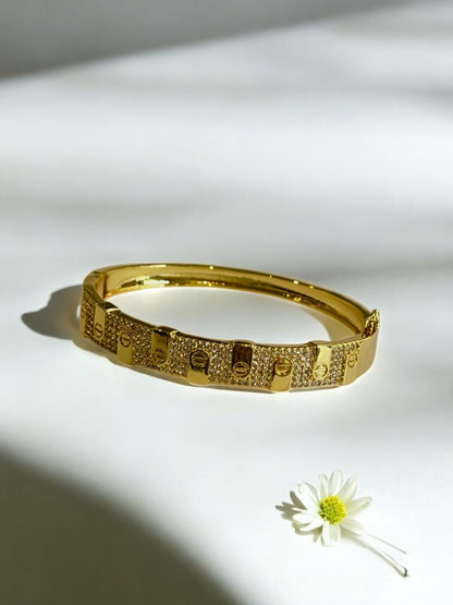 GOLDEN DIAMOND CARTIER GREHAM BRACELET
