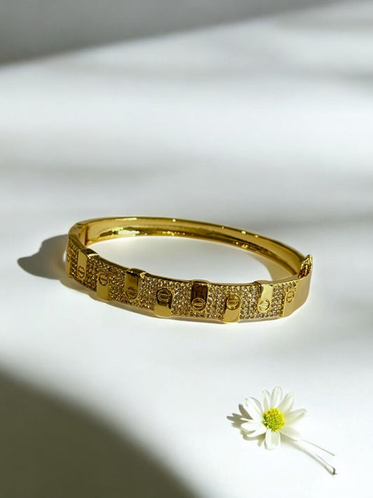 GOLDEN DIAMOND CARTIER GREHAM BRACELET