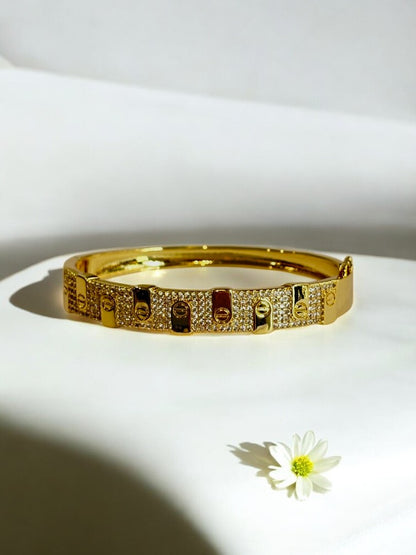 GOLDEN DIAMOND CARTIER GREHAM BRACELET